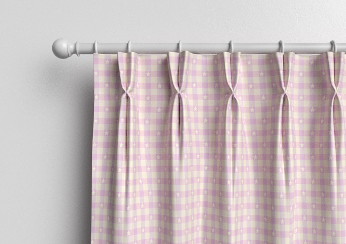 Whaley Great, Gingham Star Mermaid - Made to Measure Curtains - Image 10